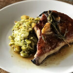 SEARED BONE-IN PORK CHOP